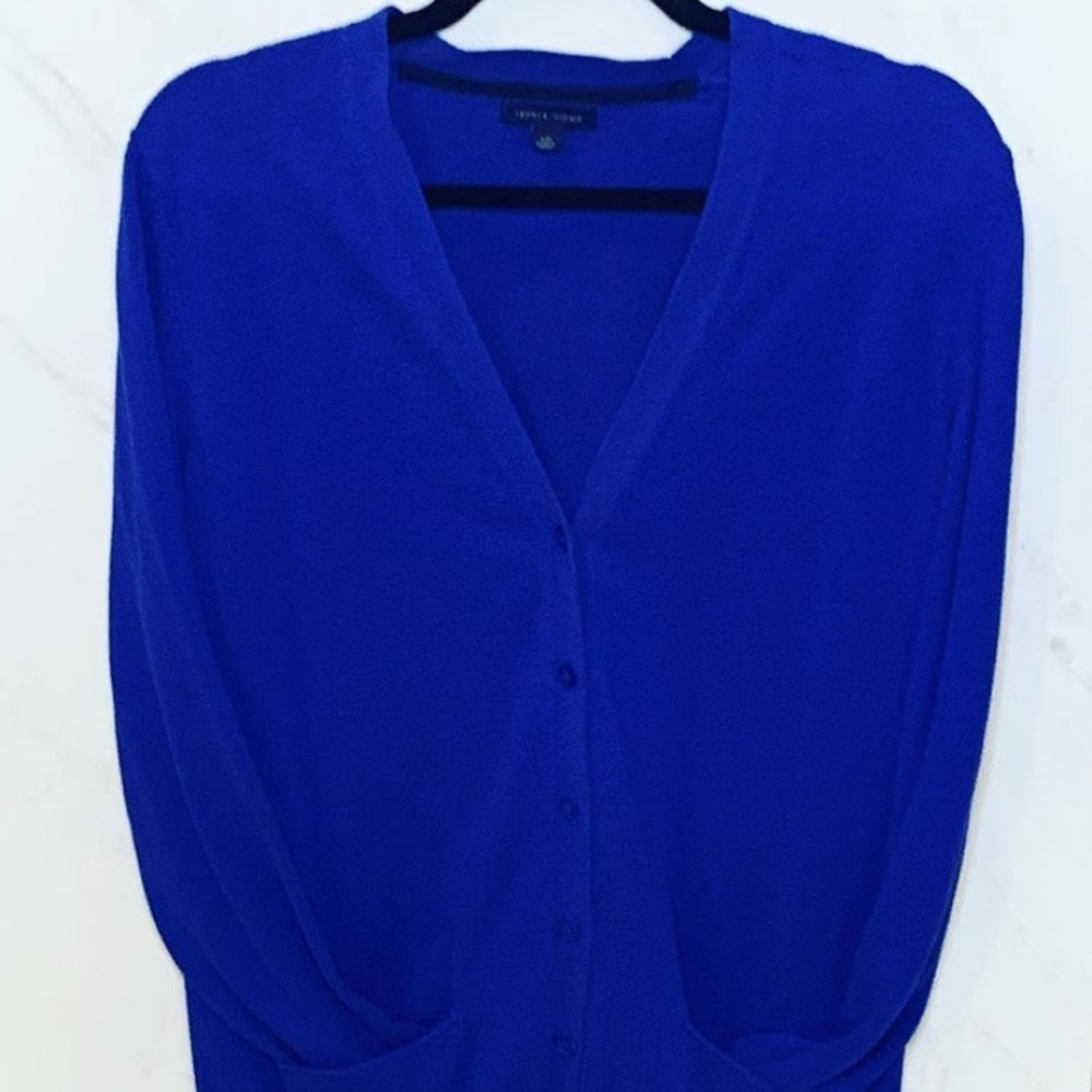 Blue cardigan